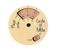 mélodie en bois | Roue cercle cinquièmes | Roue en bois circulaire et outil éducatif musical | Roue d' pour musiciens, instruments musique et accessoires, pour notes, accords
