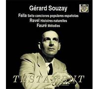 Mélodies Avec Accompagnement De Piano Et Orchestre De Falla, Ravel, Fauré