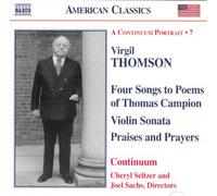 Mélodies Et Musique De Chambre : 4 Mélodies Sur Des Poèmes De Thomas Campion, Sonate Pour Violon, Praise And Prayers, Synthetic Waltzes