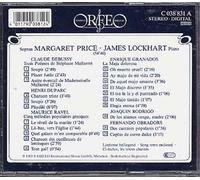 Melodies Francaises & Espagnoles : Debussy, Duparc, Granados Price, Sop. & Lockhardt, Piano