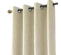 Melodieux 1 Panneau Rideau Occultant Thermique Isolant pour Chambre Salon Rideau Dressing pour Pergola, Beige 168x137cm