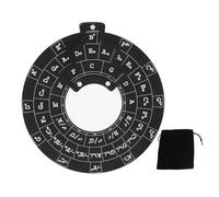 Mélody Chord Tool en aluminium Alloy Chord Wheel Théorie de la musique Cercle d'apprentissage du Cercle des cinquièmes Wheel for Musicians Piano Guitar Violin Bass Players