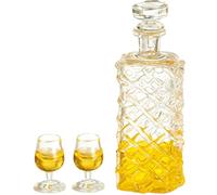 Melody Jane Dolls House Carafe à décanter et verres à liqueur miniature