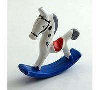 Melody Jane Dolls Miniature House Nursery Toy Shop Accessory 112 Small Metal Rocking Horse G