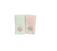 Melody Jane Lot de 2 essuie-mains miniatures pour maison de poupées Bleu et rose 1:12