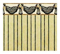 Melody Jane Poupées Benjamin Swag Vert Miniature Imprimé Peint 3 Feuilles