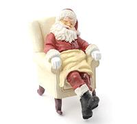 Melody Jane Poupées Couchage Père Noël Figurine Père Noël en Fauteuil 1:12 Résine