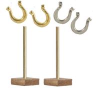 Melody Jane Poupées Maison Miniature Traditionnel Jardin Foire Fer à Cheval Jeu