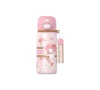 (Melody)Mug de voyage isotherme pour enfants Kuromi Stitch avec paille et corde de transport