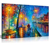 Melody of The Night par Leonid Afremov Toile murale imprimée pour décoration d'intérieur (30,5 x 20,3 cm)