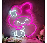 Melody Panneau néon pour décoration murale, décoration murale, chambre à coucher, salle de jeux, salon, cadeau pour enfants, adolescents