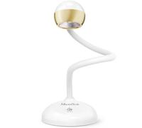 MelodySusie Lampe UV LED Ongles Sans Fil, S-Pro09M 2-en-1 Séchage Rapide, Angle Réglable et Rechargeable, pour Tous les Vernis Gels, Usage Professionnel et DIY (Blanc or)