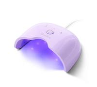 MelodySusie Lampe UV Ongles Gel, ART06F Séchoirs à Ongles avec 2 Minuteurs, Outil de Manucure Portable/Bureau, Séchage Rapide pour Vernis à Ongles Gel, Accessoire Idéal pour Débutants, Violet