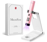 MelodySusie Portatif Lampe UV Ongles Gel avec Support pour Salon et Maison | Rechargeable Sans Fil, Compact et Léger, Minuterie 20s/60Ss, Séchage Rapide Tous les Vernis, Idéal pour Voyage et Retouche