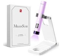 MelodySusie Portatif Lampe UV Ongles Gel avec Support pour Salon et Maison | Rechargeable Sans Fil, Compact et Léger, Minuterie 20s/60Ss, Séchage Rapide Tous les Vernis, Idéal pour Voyage et Retouche