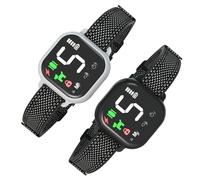 Meloive Collier Anti Aboiement Chien,Collier Anti-aboiement Intelligent,4 Modes Son/Vibration/Choc Statique,IP67 Étanche et Rechargeable pour Petit Gros Chien,Lot de 2