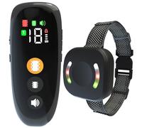 Meloive Collier de Dressage,Conformes à La Nouvelle Loi 2025-Collier Vibration-Portée de 3000 Mètres,4 Modes Son/Vibration/Forte Vibration/Lumières LED,Adapté à Tous Les Chiens