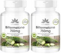 Melon amer 750mg - dosage élevé - avec 40μg de chrome - végétalien - 120 comprimés | Warnke Vitalstoffe - Qualité des pharmacies allemandes (Lot de 2)