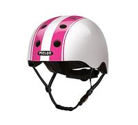 Melon Casque de Vélo »Double Pink White« pour Homme, Femme Adultes et Enfants | Casque Urbain léger et sûr pour Velo, VTT, Cyclisme, Skate et Trotinette | Taille M-L (52-58 cm) Blanc Roses