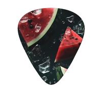 Melon in the water Lot de 12 médiators de guitare de tailles fines, moyennes et épaisses, adaptés pour guitare électrique et divers instruments