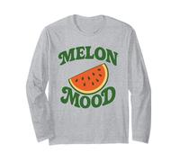 Melon Mood Tranche de pastèque Design Heureux Manche Longue