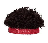 Melon Noir Enfant Extérieur confortable hiver adulte neutre garder chaud perruque chapeaux chapeau en laine tricoté en peluche Mexicain Pour Chat (Red, One Size)