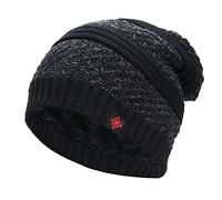 Melon Noir Unsix Winter Hood Hood Plus Hat Height Ski Velvet Hat Outdoor Woolen Cycling Baseball Caps Enfant Fille (Black, One Size)