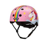 Melon »Phantasia« Casque de vélo léger et Cool pour Enfants garçons et Filles avec Une Protection maximale Rose Rose Licorne Arc-en-Ciel