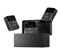 MELONARE PM-2 Système de moniteur intra-auriculaire portable sans fil avec étui de charge, émetteur et récepteur audio sans fil, audio 24 bits/48 kHz, entrée OTG, commutateur mono/stéréo, IEM pour