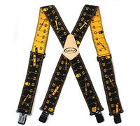 MELOTOUGH Bretelles entièrement élastiques pour homme - 5,1 cm de large - Dos en X - Bretelles de travail robustes, Ruban noir, Adjustable taille