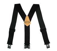 MELOTOUGH Bretelles Homme Bretelles Perry avec clip de ceinture pour homme de 5,1 cm de large, bretelles non métalliques pour robe décontractée, lieu de travail, noir, Small/Medium/Large/X-Large