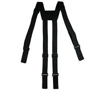 MELOTOUGH Bretelles homme Bretelles tactiques de police pour ceinture de service avec boucle porte-jarretelles durable jusqu'à 5,7 cm, noir, Taille unique