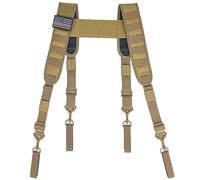 MELOTOUGH Bretelles tactiques pour ceinture militaire Harnais de police Ceinture d'application de la loi, kaki, Large