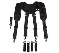 MELOTOUGH Bretelles tactiques pour harnais de ceinture militaire, harnais de police, ceinture robuste pour les forces de l'ordre (noir, taille standard)