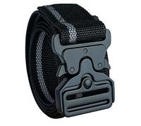 MELOTOUGH Ceinture de travail à dégagement rapide de 3,8 cm avec boucle en métal robuste pour pochette à outils, construction, électrique (gris)