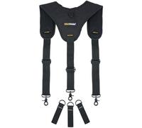 MELOTOUGH Ceintures Porte-outils Bretelles de ceinture à outils Bretelles rembourrées à 3 points et boucle de bretelles à 3 paquets