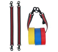 MELOTOUGH Lot de 2 cordons de ruban électrique avec déclencheur et mousqueton pour ceinture à outils, sac à outils, sac à dos (rouge)