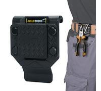 MELOTOUGH Porte-outils magnétique solide pour vis, clous, clé, marteau, pince, tournevis, truelle, douilles - Convient aux ceintures jusqu'à 6,9 cm (noir)