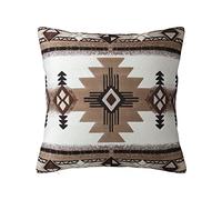 MELPHI Coussin carré imprimé amérindien pouvant être utilisé dans n'importe quelle pièce, chambre d'amis, chambre d'enfant