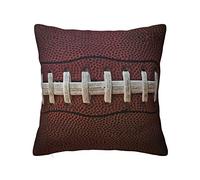 MELPHI Coussin carré imprimé football américain avec lacets pouvant être utilisé dans n'importe quelle pièce, chambre d'amis, chambre d'enfant