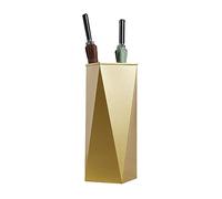 MELPHI Porte-Parapluie Moderne De Grande Capacité, Porte-Parapluie Rectangulaire en Métal Facile À Égoutter, Organisateur D'étagère De Parapluie pour Parapluie Long Et Court (Color : Gold)