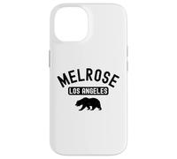 Melrose Los Angeles Ours rétro Hollywood California La Brea Coque pour iPhone 14