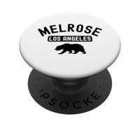 Melrose Los Angeles Ours rétro Hollywood California La Brea PopSockets PopGrip Adhésif