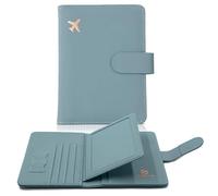 Melsbrinna Porte-Passeport et Carte de vaccin, étui de Passeport avec emplacements pour Carte de vaccin et Cartes, Jolie Housse de Passeport pour Femme/Homme, Portefeuille de Voyage étanche avec