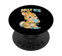 Melt Ice Adorable Lapin rétro activisme PopSockets PopGrip Adhésif