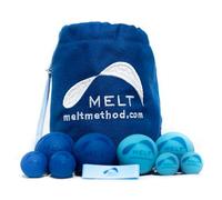 MELT Method Kit de balle thérapeutique pour les mains et les pieds avec FasciaPoint sensoriel - Ensemble de balles de massage thérapeutiques et rouleau de massage pour fasciite plantaire, point de