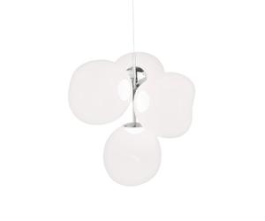 Melt Small Chandelier Lampe suspendue Argent Tom Dixon - 5063081086818