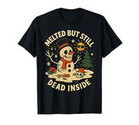 Melted But Still Dead Inside Chemise Squelette Snow Blague T-Shirt