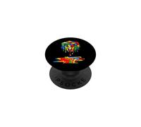 Melting Cube Speed Cubing Drip Ice Cream Dripping Puzzle PopSockets PopGrip Adhésif