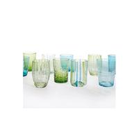 Zafferano - Melting Pot Set 6 Gobelets Tumbler Mixtes Bleu/Aigue-marine
